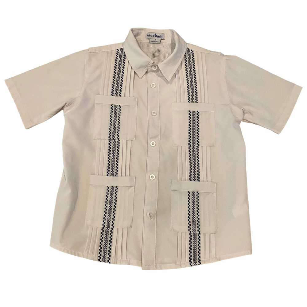 Blue Quail Boys Fishing Guayabera